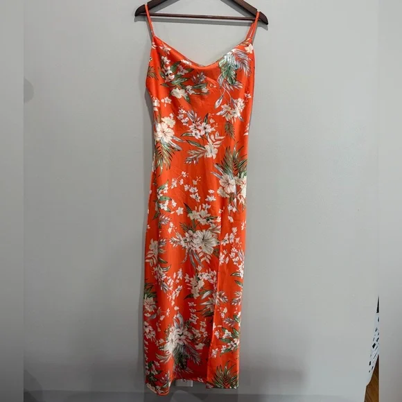 Paper Hearts Hibiscus Slip Dress Size M - Picture 8 of 8